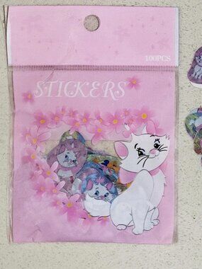 Disney Character Marie holographic sticker set
